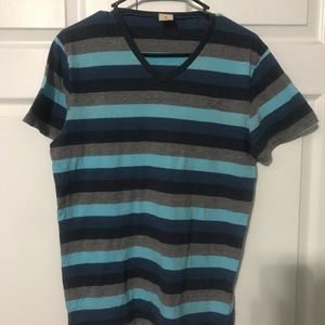 Hollister V-Neck Striped Shirt
